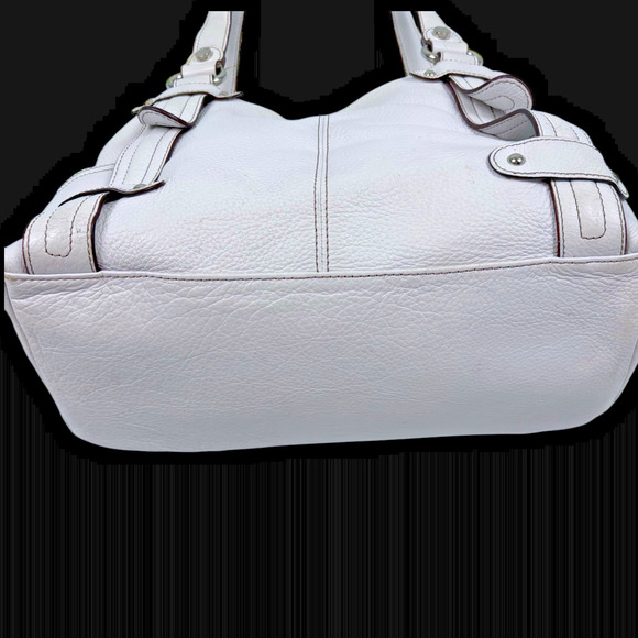 Tignanello Perfect 10 White Leather Purse Shoulder Bag S - Picture 8 of 12